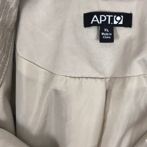 APT. 9 |🧥Ruffled Double-Breasted Buttoned Belted Trench Coat - Picture 8 of 8
